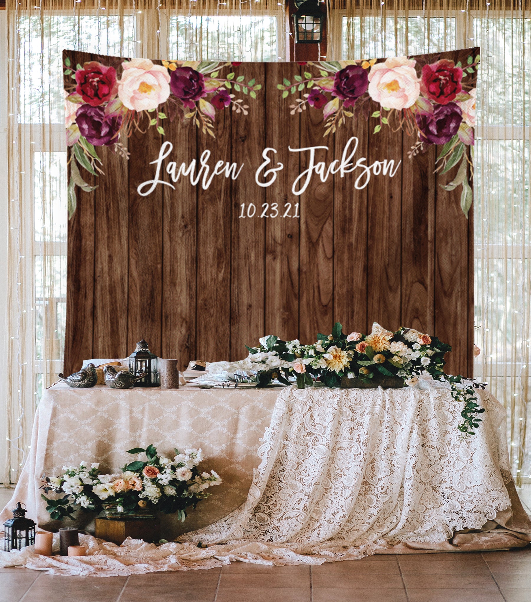 Rustic Wood Wedding Photo Booth ...